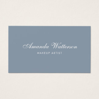 Modern Minimalist Script Dusty Rose business card 
