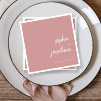 Modern Minimalist Script | Dusty Rose Wedding