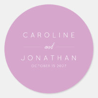 Modern Minimalist Script Orchid Custom Wedding