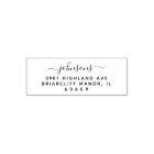 Modern Minimalist Script Return Address