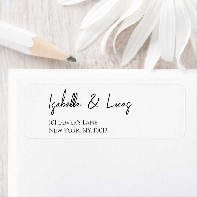 Modern Minimalist Script Wedding (Insitu)