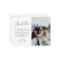 Modern Minimalist Script Wedding Photo Thank You