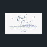 Modern Minimalist Script, Wedding Thank you Enclosure Card<br><div class="desc">This is the Modern minimalist,  Black Script,  Wedding reception Enclosure Card. You can change the font colours,  and add your wedding details in the matching font / lettering. #TeeshaDerrick</div>