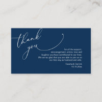 Modern Minimalist Script, Wedding Thank you