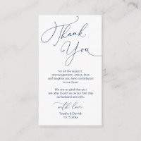 Modern Minimalist Script, Wedding Thank you