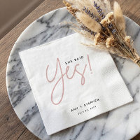 Modern Minimalist She Said Yes Engagement Party