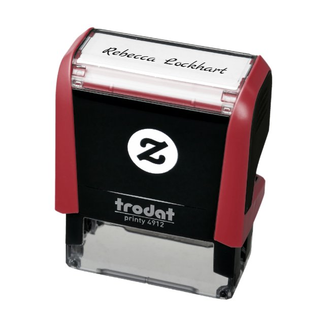 Modern Minimalist Signature Custom Self-inking Stamp (Product)