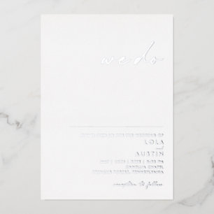 Modern Minimalist   Silver We Do Wedding Real
