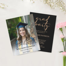 Modern Minimalist Simple Casual Photo Graduation 