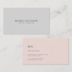 Modern Minimalist Simple Clean Professional Design Business Card