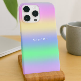 Modern Minimalist Simple Colourful Trendy Monogram iPhone 16 Pro Max Case