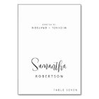 Modern Minimalist Simple Guest Name  Place Card