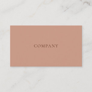 Modern Minimalist Simple Layout Typo Warm Coffee Business Card