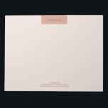 Modern Minimalist Simple Layout Typography 11x8.5 Notepad<br><div class="desc">Modern Minimalist Simple Layout Typo #Warm #Coffee Customizable 11x8.5 Notepad #NotePad #CustomizableNotePad #Stationery By AffordPrint @Zazzle #Zazzle For creative firms, agencies, boutique shops, handmade shops & personal uses. Ideal for all professions & occasions : Artist, Designers, Consultant, Stylist, Agent, Trainer, Instructor, Entrepreneur & countless more. Fonts, Colours and all elements...</div>