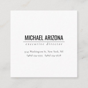 Modern Minimalist Simple Plain  Enclosure Card