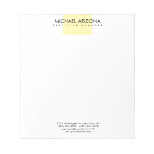 Modern Minimalist Simple Plain Notepad