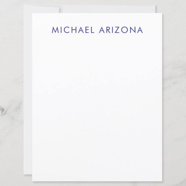 Modern Minimalist Simple Plain Own Name (Front)