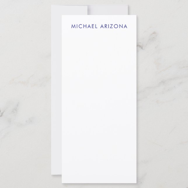 Modern Minimalist Simple Plain Own Name (Front)