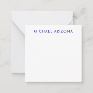 Modern Minimalist Simple Plain Own Name Card
