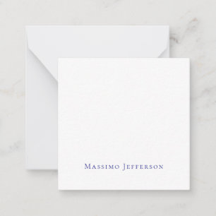Modern Minimalist Simple Plain Own Name Card