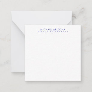 Modern Minimalist Simple Plain Own Name Card