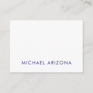 Modern Minimalist Simple Plain Own Name Enclosure Card