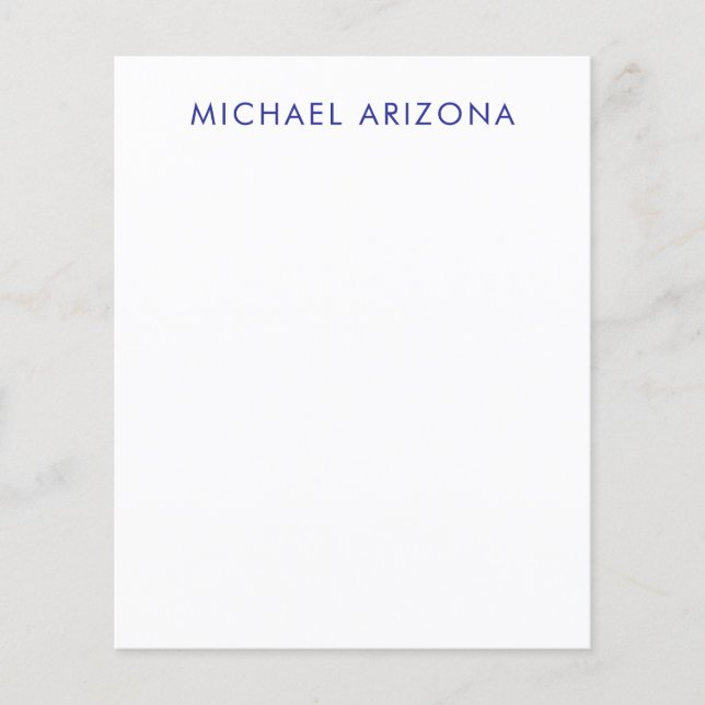Modern Minimalist Simple Plain Own Name Flyer (Front)