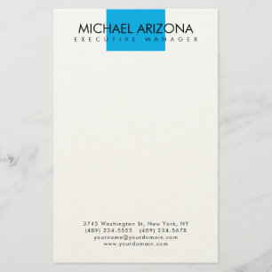 Modern Minimalist Simple Plain Stationery