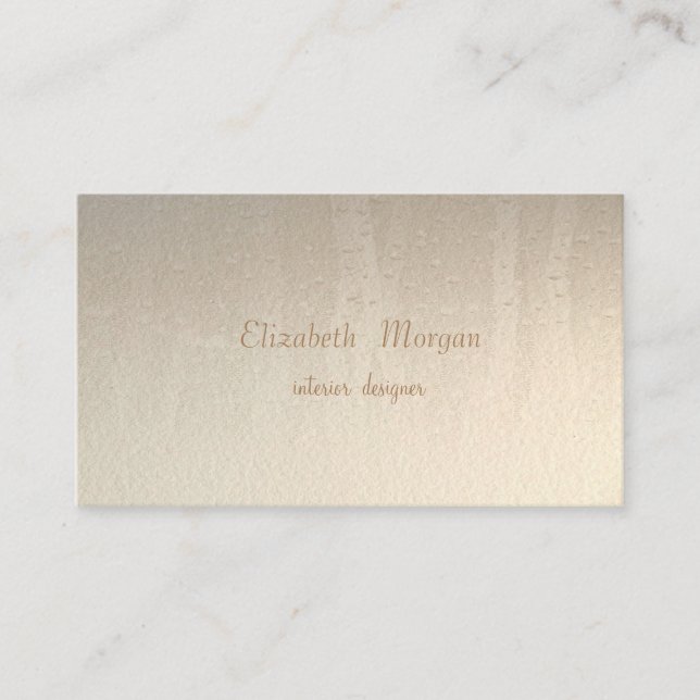 Modern Minimalist Simple ,Raindrops Business Card (Front)