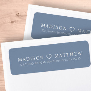 Modern Minimalist Simple Return Address