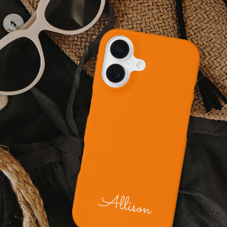 Modern Minimalist Simple Stylish Monogram Script iPhone 16 Case