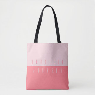 Modern Minimalist Simple Stylish Typography Tote Bag