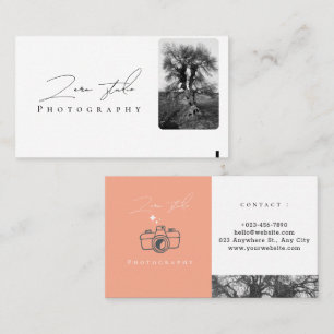 modern minimalist simple template photography business card