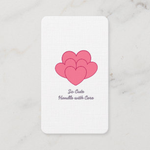Modern Minimalist So Cute  Enclosure Card