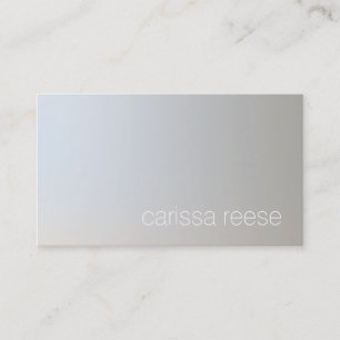 Modern Minimalist Soft Grey Professional Business Card