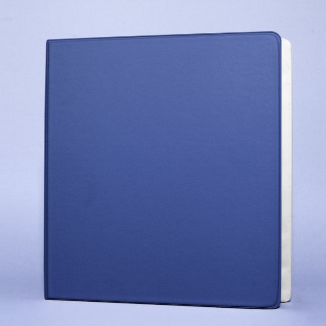 Modern Minimalist Solid Colour Blank Blue Binder (Creator Uploaded)