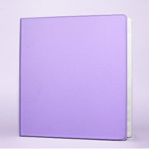 Modern Minimalist Solid Colour Lavender Blank Binder