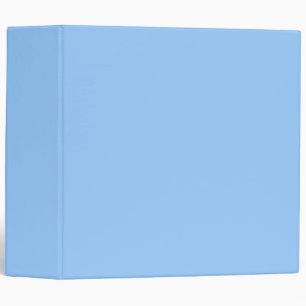 Modern Minimalist Solid Colour Light Blue Blank Binder