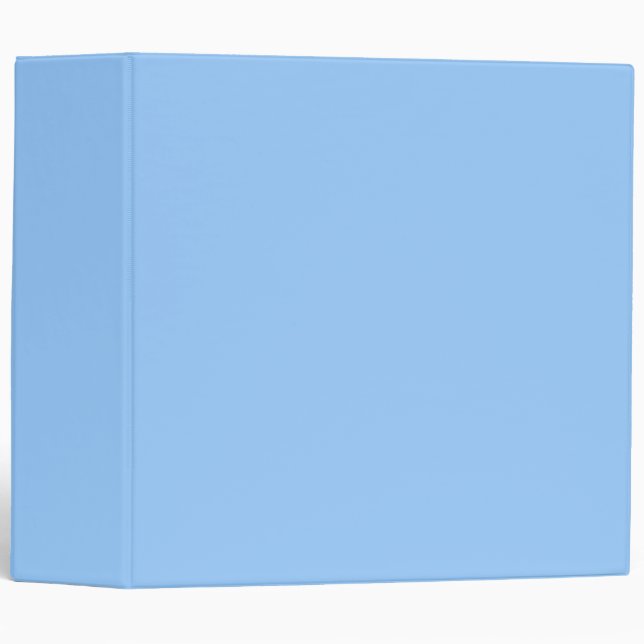 Modern Minimalist Solid Colour Light Blue Blank Binder (Front/Spine)