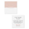 Modern Minimalist Square Business Cards | Blush