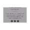 Modern Minimalist Square Business Cards | Grey