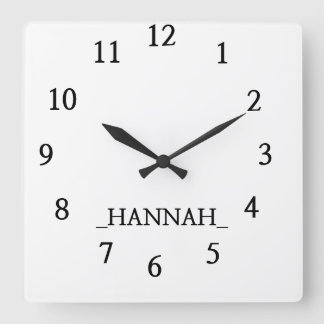 Modern Minimalist Square Wall Clock