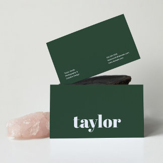 Modern Minimalist Stylish and Trendy Professional Business Card