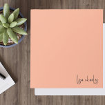 Modern Minimalist Stylish Coral Orange Elegant Notepad<br><div class="desc">Modern Minimalist Stylish Coral Orange Elegant Notepad</div>