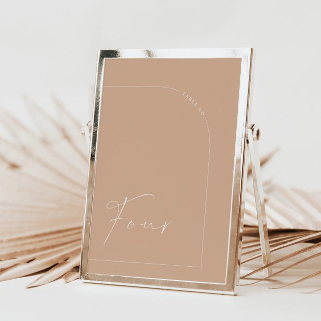 Modern Minimalist Tan Arch Table Four Table Number (Modern Minimalist Tan Arch Table Four Table Number)