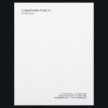 Modern Minimalist Template Elegant Black And White Letterhead<br><div class="desc">Modern Minimalist Template Elegant Black And White Letterhead.</div>