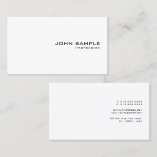 Modern Minimalist Template Elegant Easy to Make Business Card