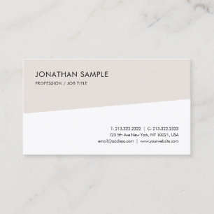Modern Minimalist Template Professional Elegant Business Card
