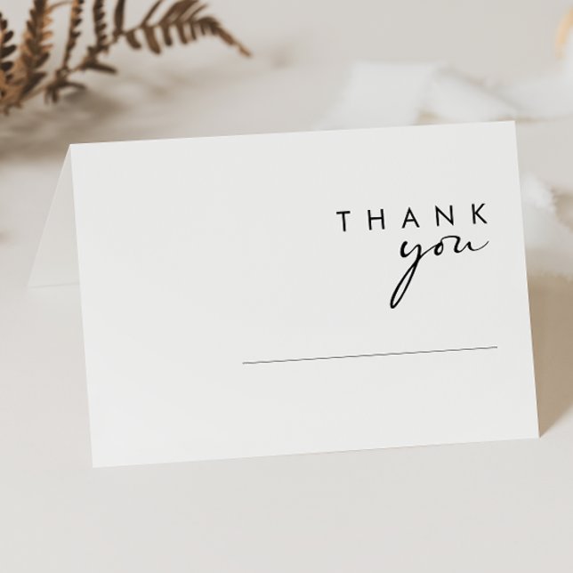 Modern Minimalist Thank You Card (Creator Uploaded)