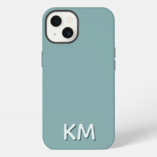 Modern Minimalist Tonal Monogram iPhone 13 Case